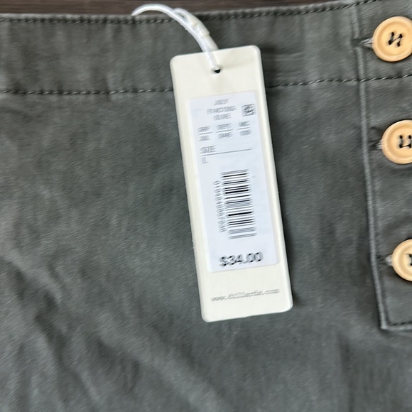 CopperKey/Dillards- olive green mini skirt - Picture 2 of 4